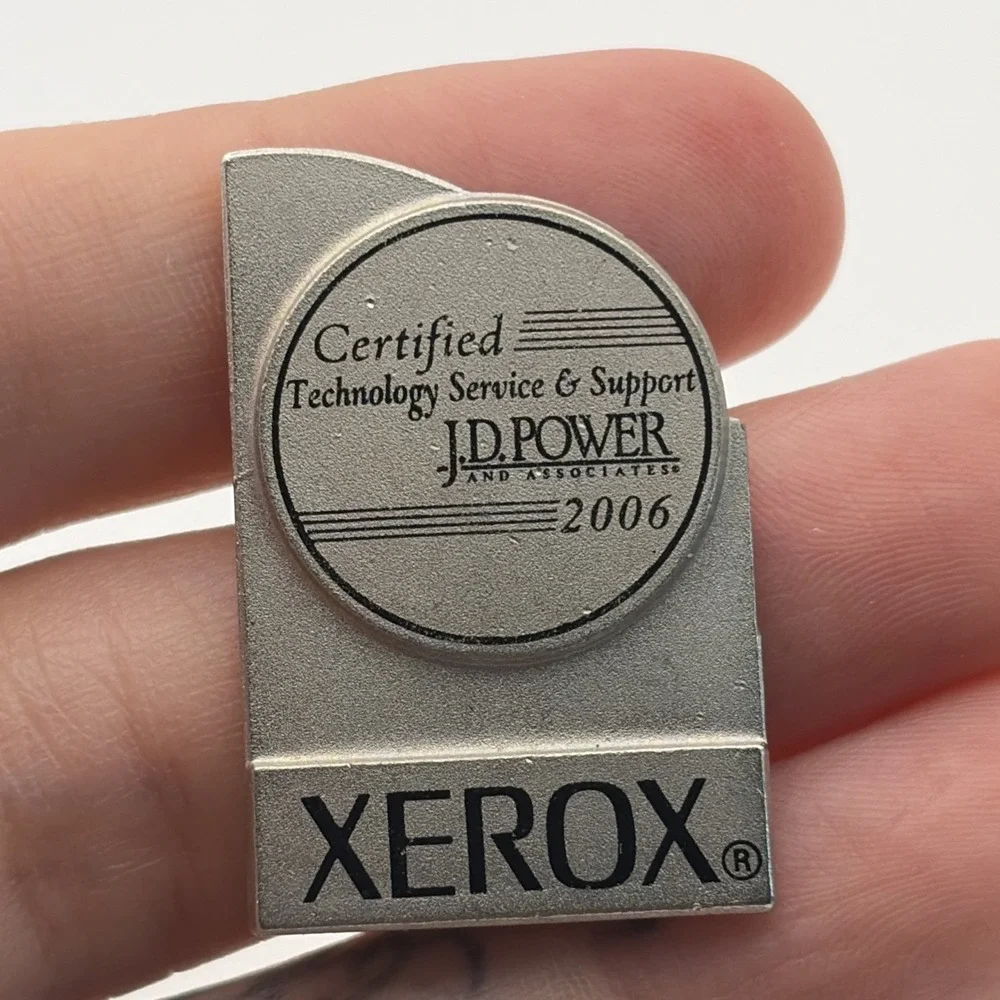 Xerox 2006 J.D. Power Certified Technology Services And Support Lapel Hat Pin